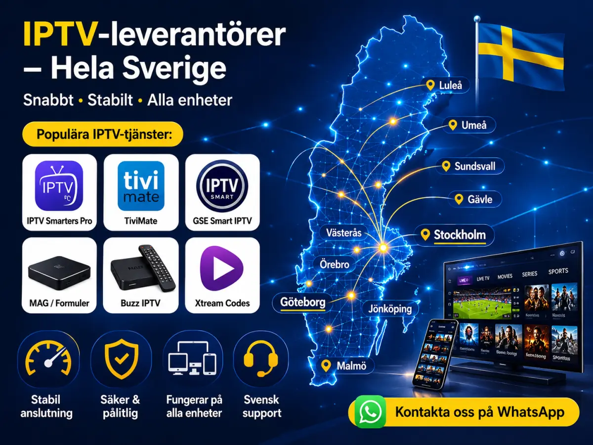 Komplett guide till att välja IPTV-abonnemang i Sverige 2026